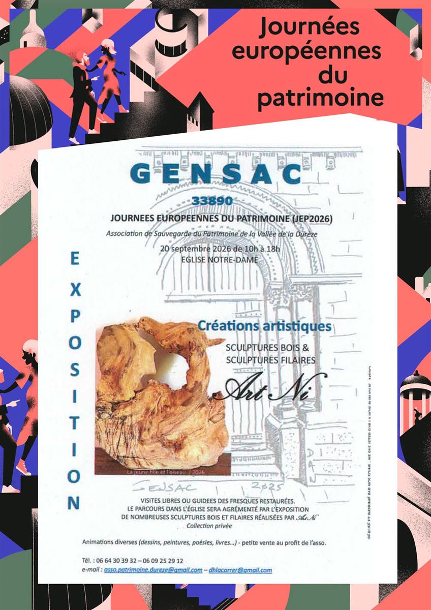 🏛️ Journées Européennes du Patrimoine à Gensac