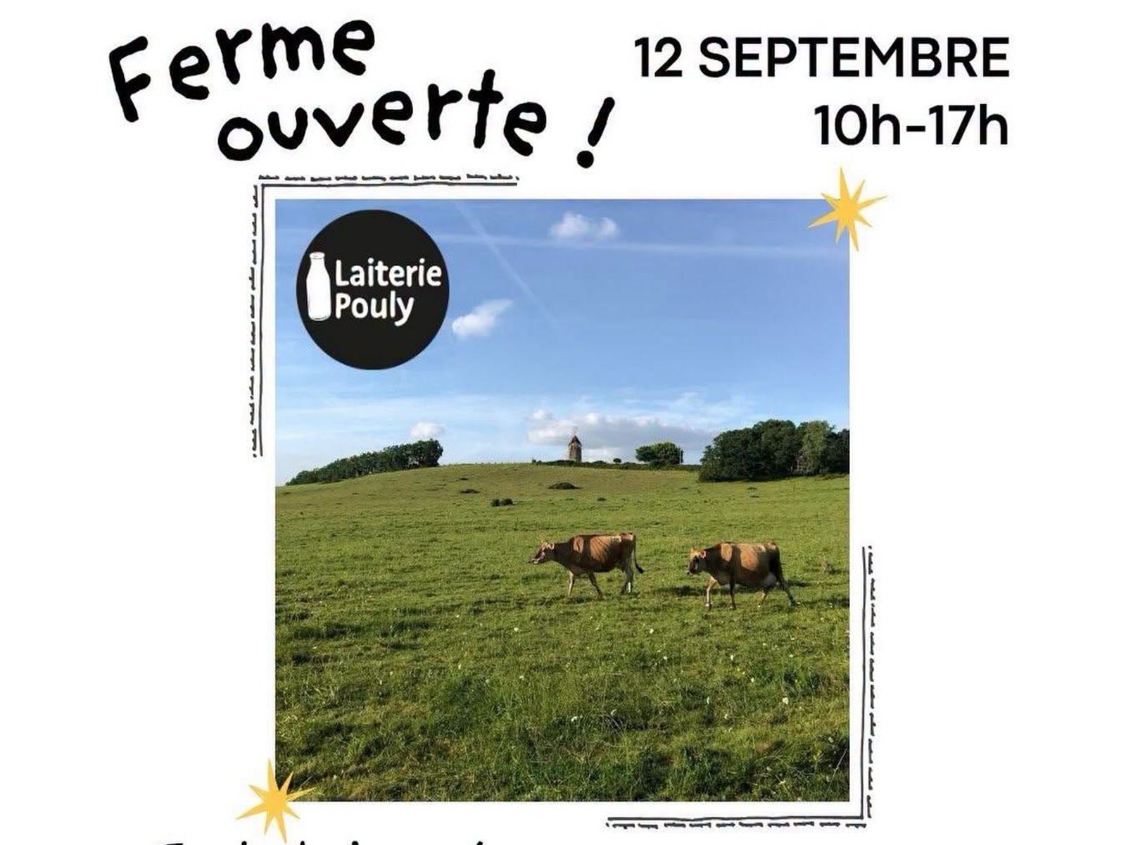 Ferme ouverte à la Laiterie Pouly