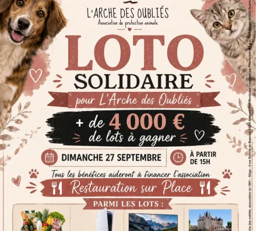 Loto Solidaire de L'Arche des oubliés du 33