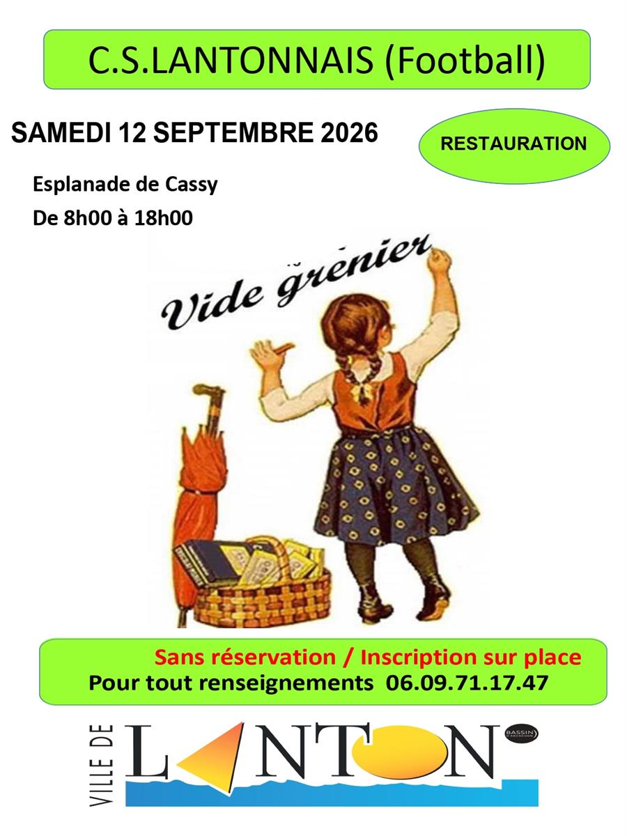 Vide grenier du football de Lanton