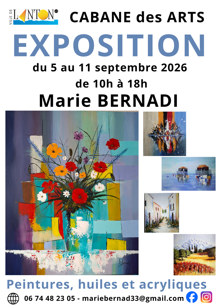 Exposition Cabane des Arts : Marie Bernadi