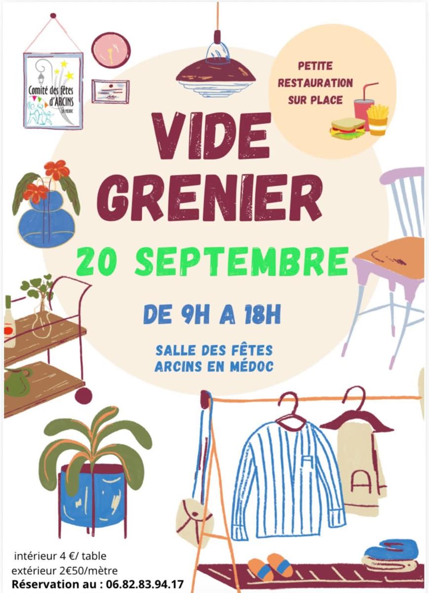 Vide grenier à Arcins