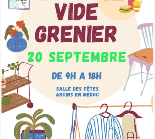 Vide grenier à Arcins