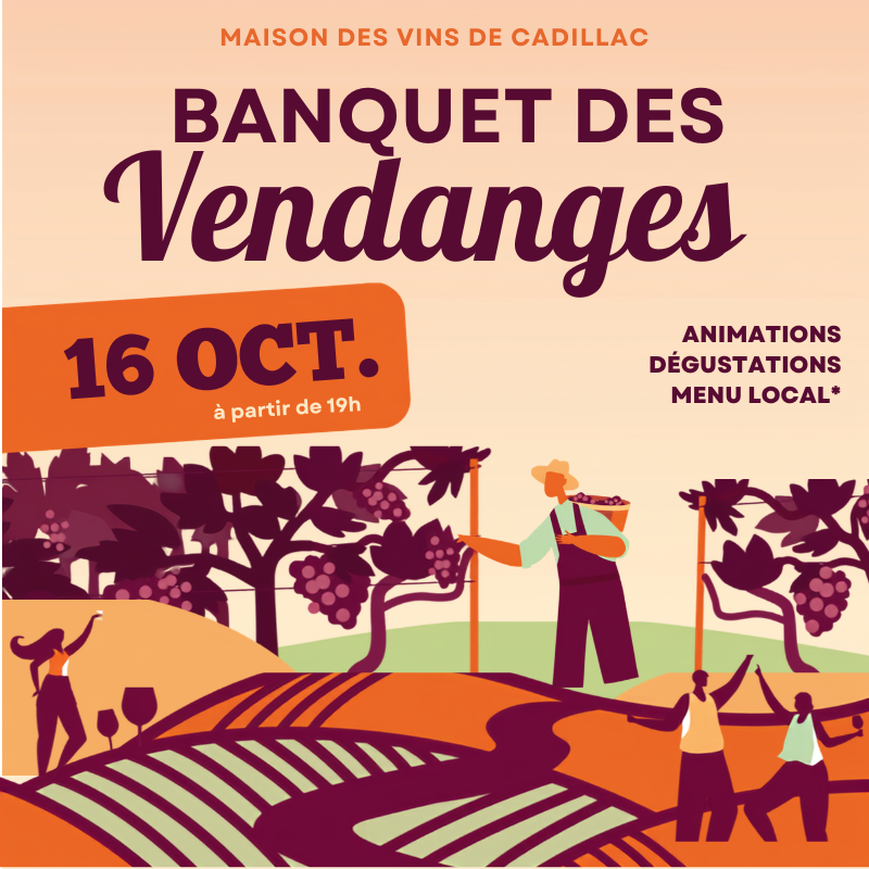 Banquet des vendanges en Entre-deux Mers