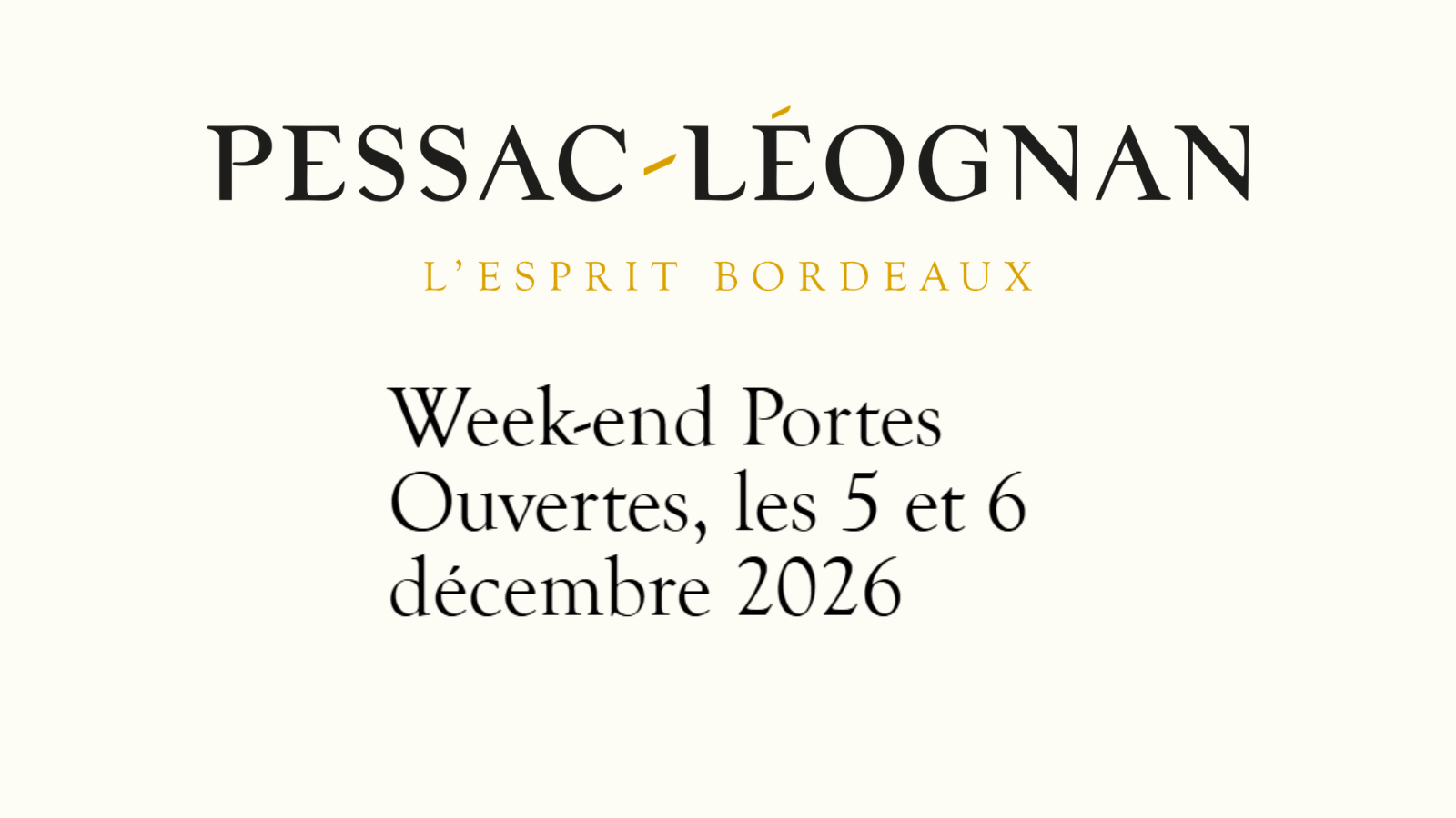 Week-end Portes Ouvertes en Pessac-Léognan
