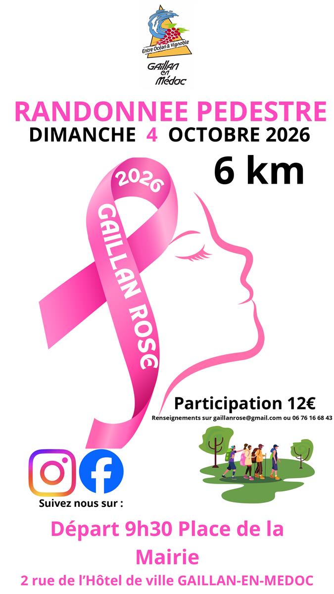 Octobre Rose 2026 : Gaillan Rose