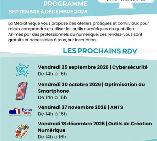 Les RDV du numérique à la mediathéque