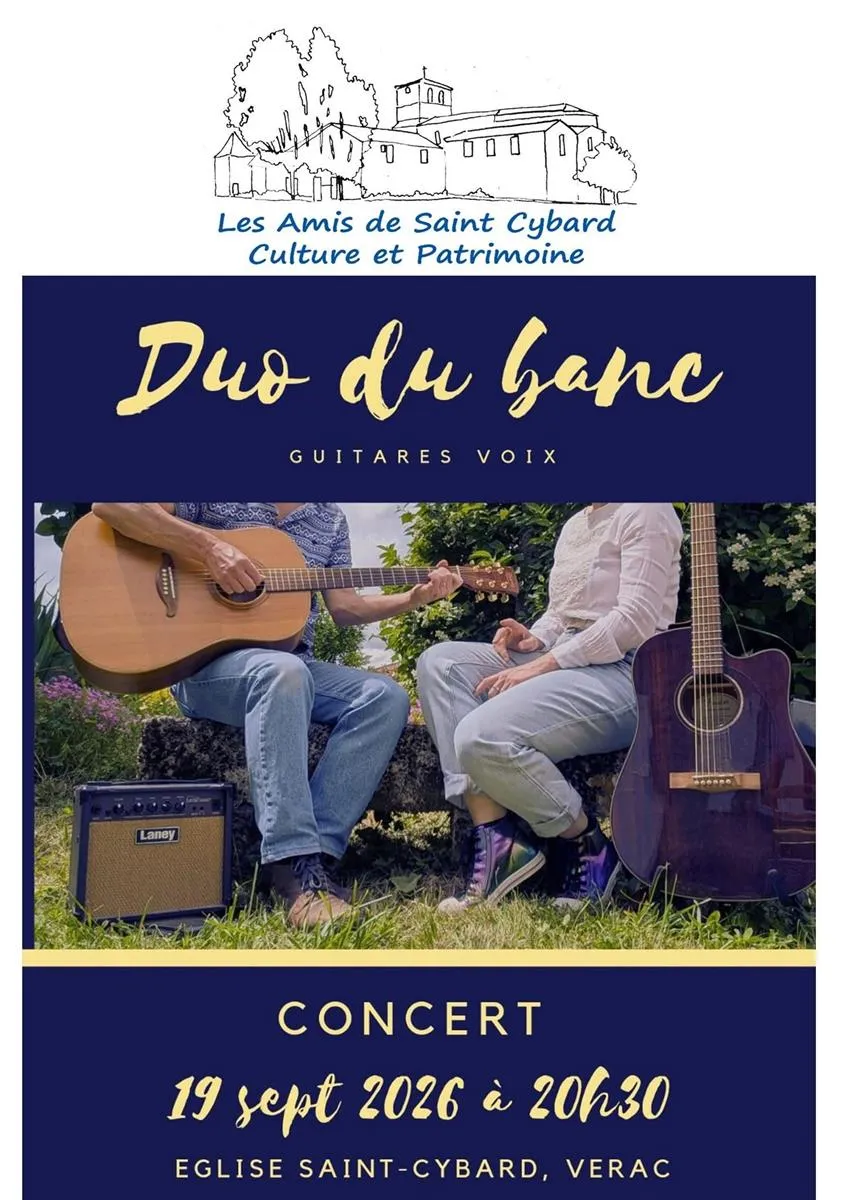 Concert "Duo du banc" - Crédit: Les amis des Saint Cybard | CC BY-NC-ND 4.0