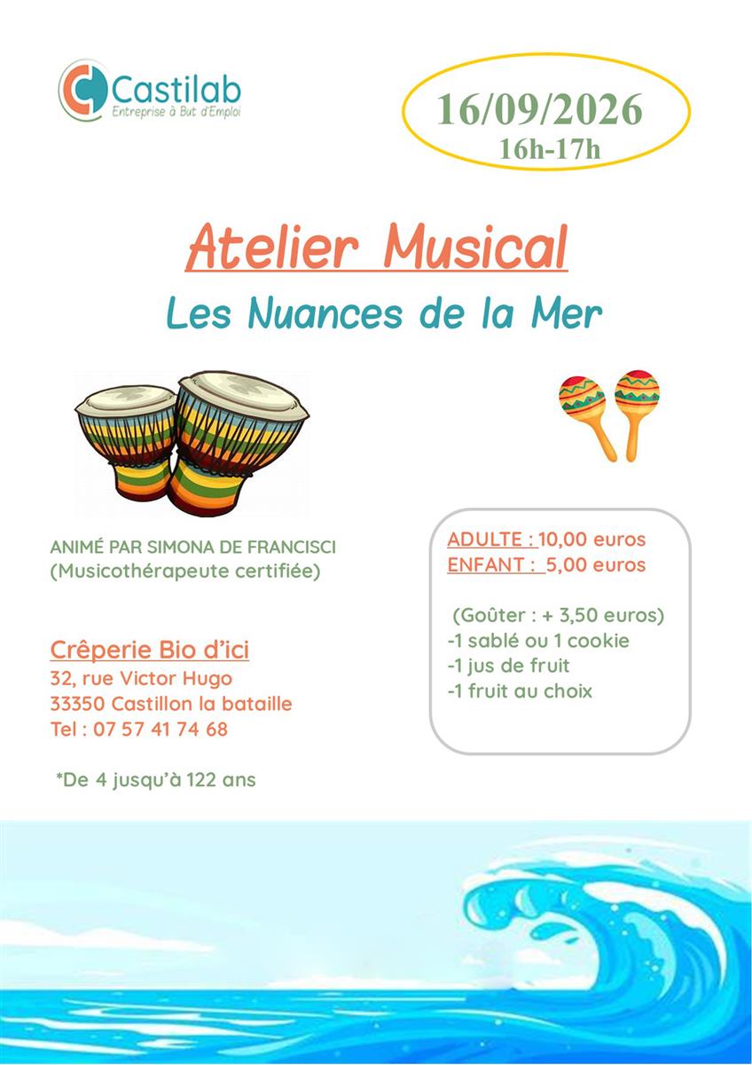 Atelier musical "Les ... - Crédit: Castilab | CC BY-NC-ND 4.0