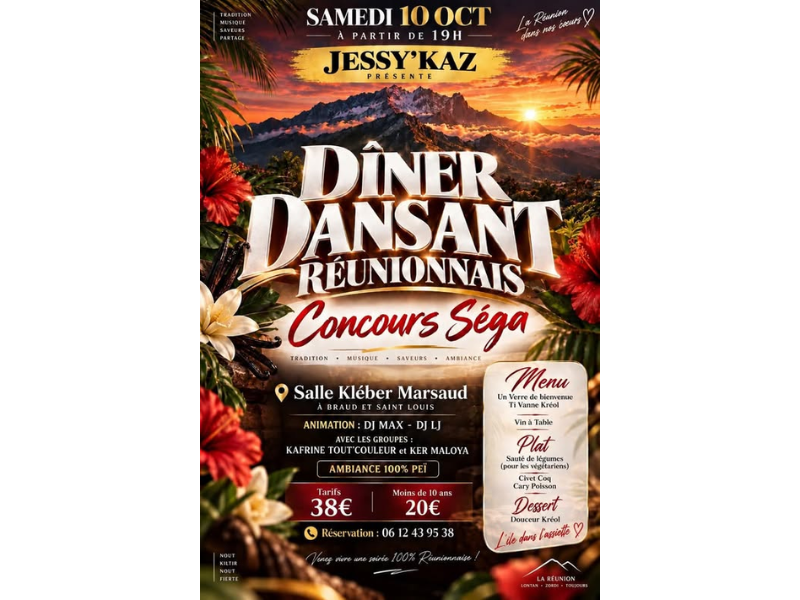 Grand dîner dansant réunionnais