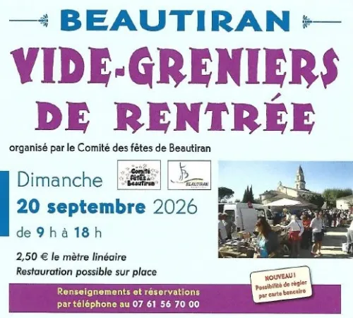 Vide grenier de rentrée