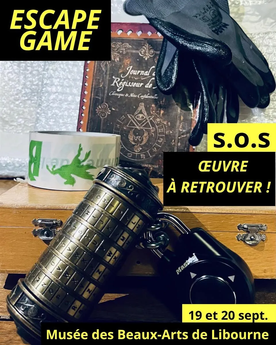 Escape game - SOS : o ... - Crédit: Musée des Beaux-Arts de Libourne | CC BY-NC-ND 4.0