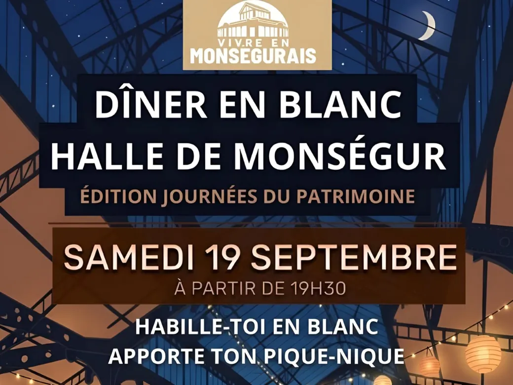 Dîner en blanc - Crédit: Vivre en Monségurais | CC BY-NC-ND 4.0