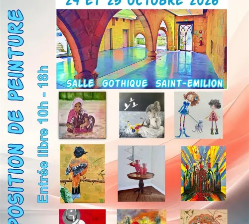 L'atelier des 6a expose à Saint-Émilion