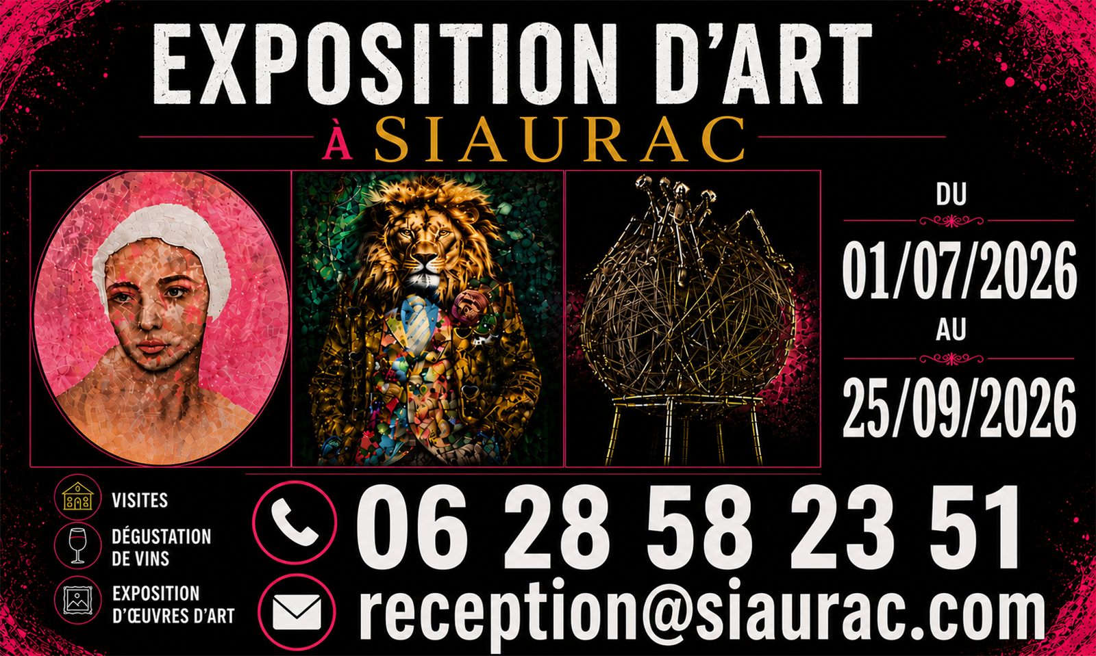 Exposition d'art à Siaurac