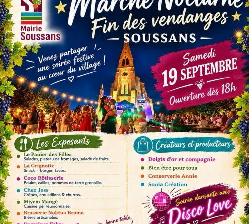 Marché Nocturne - Fin des vendanges