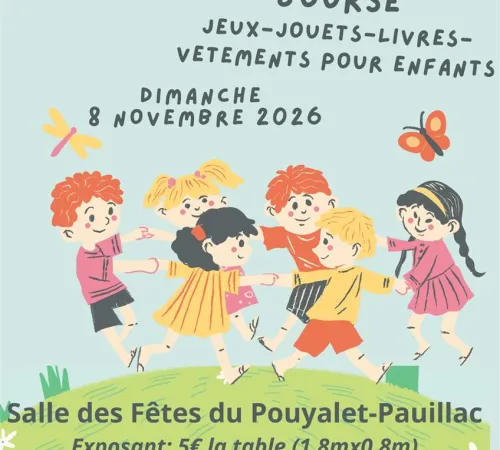 Bourse aux jouets, jeux, livres et vêtements du CF du Pouyalet