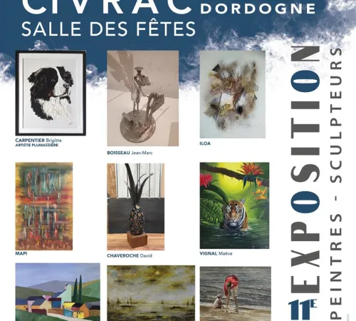 🎨 Exposition « 11e Exposition Peintres – Sculpteurs » à Civrac-Sur-Dordogne
