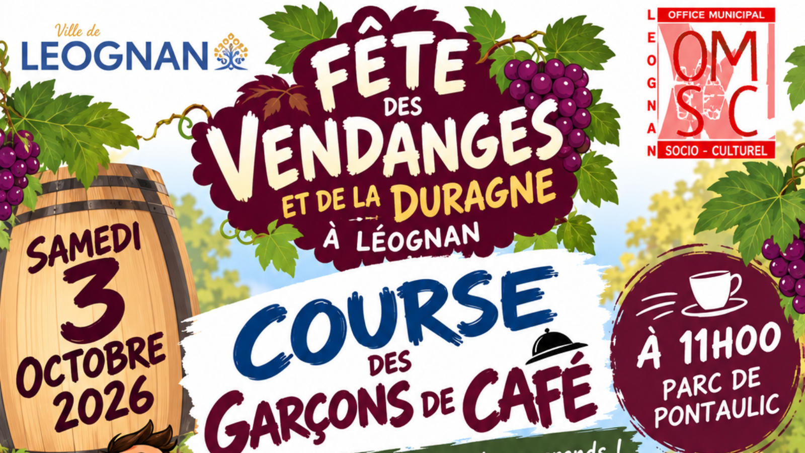 Course des garçons de café à Léognan