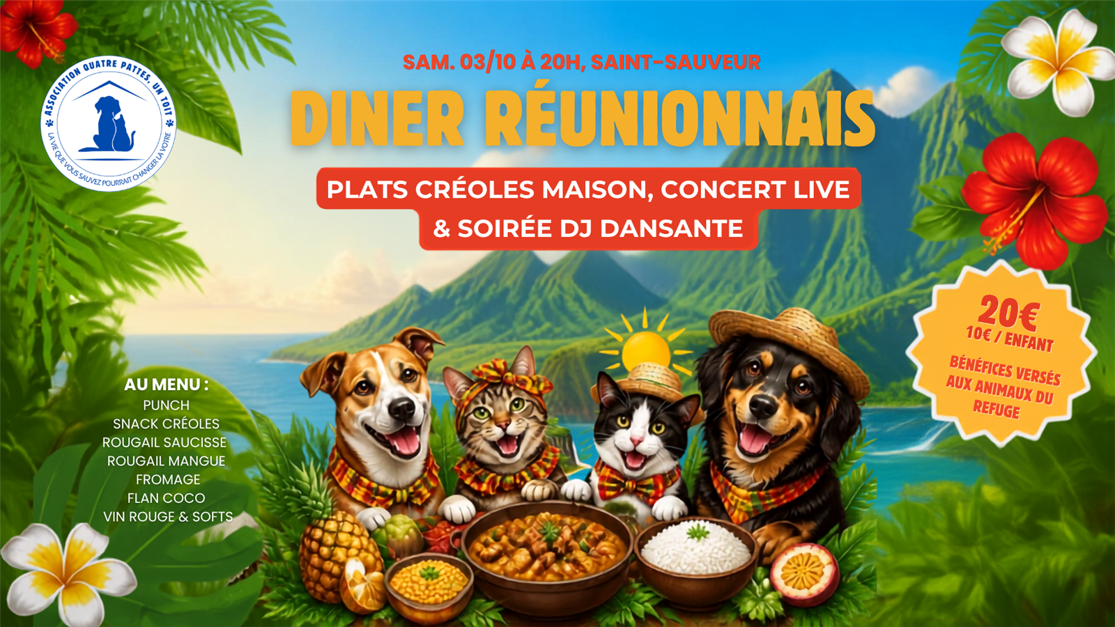 Repas dansant Réunionnais