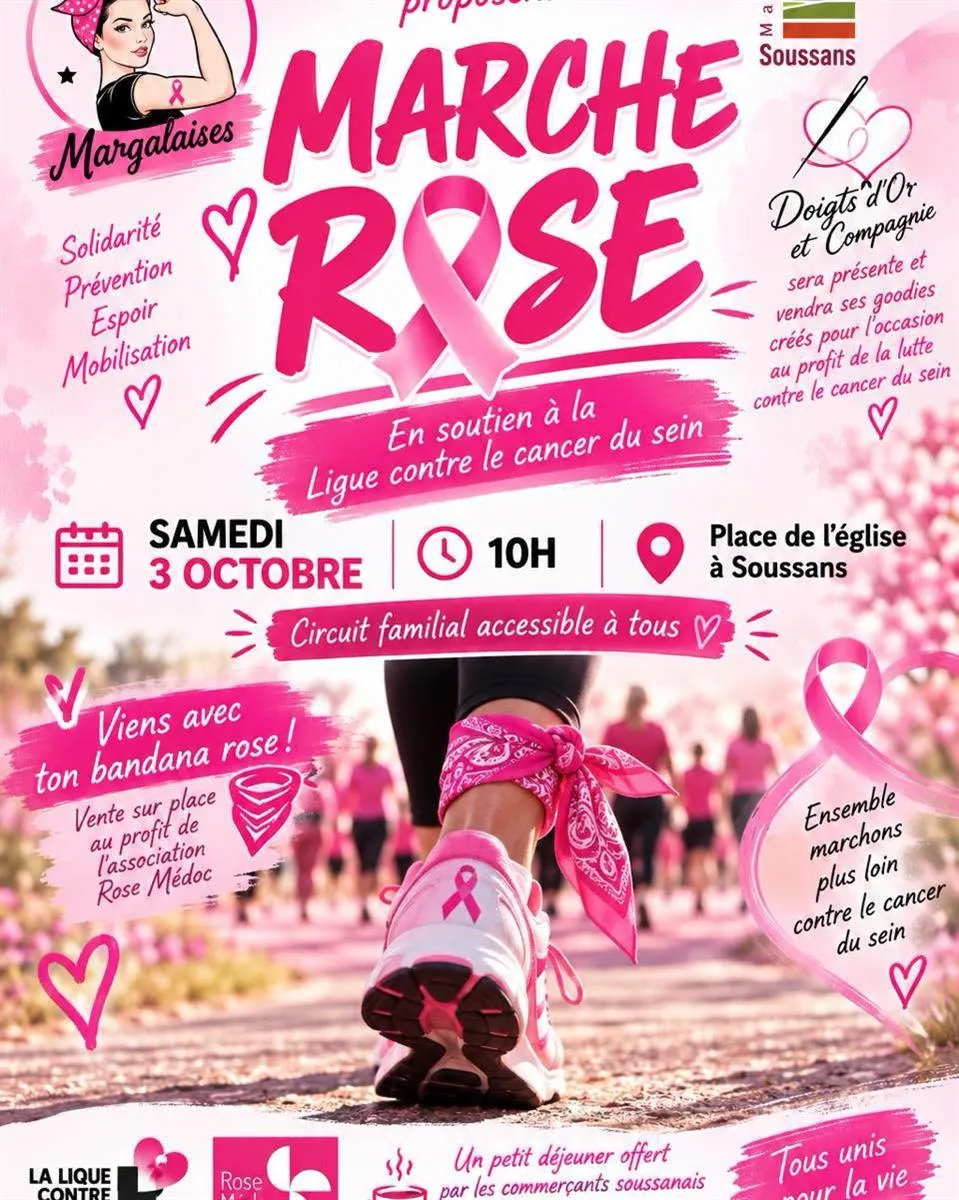 Octobre Rose - Crédit: mairie de soussans | CC BY-NC-ND 4.0
