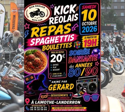 Repas du Kick Réolais