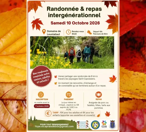 Randonnée et repas intergénérationnel
