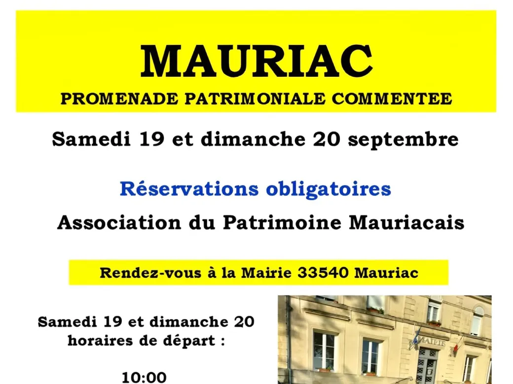 Promenade patrimonial ... - Crédit: Association du Patrimoine Mauriacais | CC BY-NC-ND 4.0
