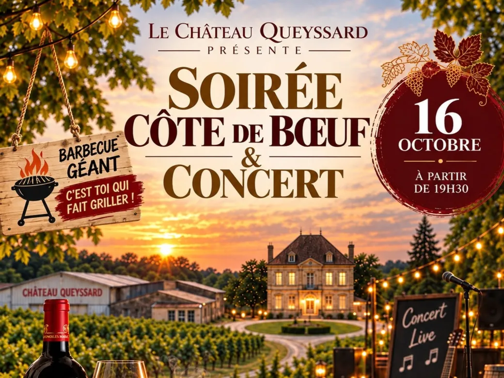 Soirée côte de boeuf ... - Crédit: Vignobles Massé | CC BY-NC-ND 4.0