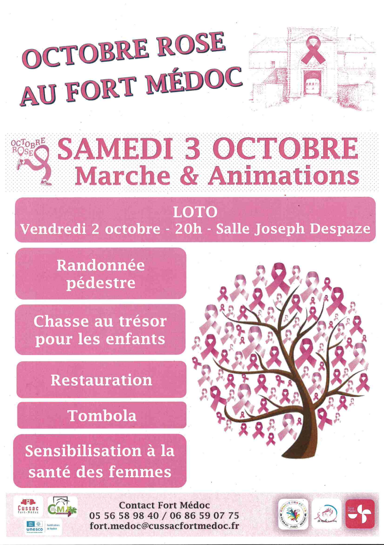 Octobre Rose à Cussac-Fort-Médoc