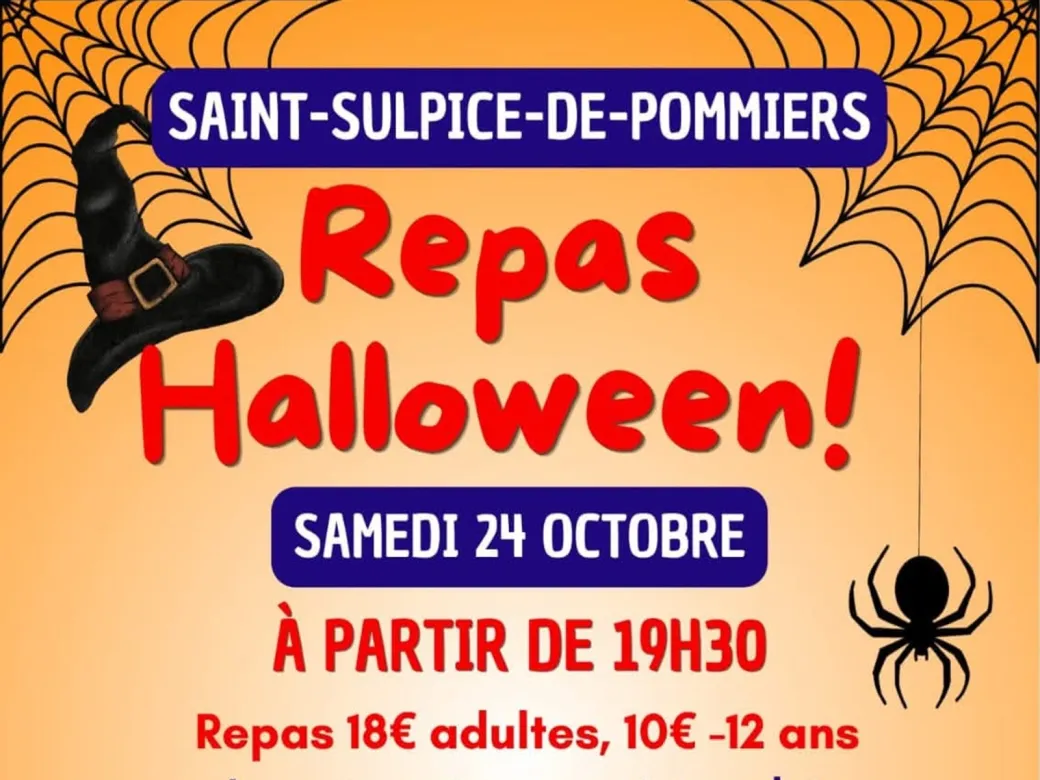 Repas Halloween - Crédit: Comité d'animations de Saint-Sulpice-de-Pommiers | CC BY-NC-ND 4.0