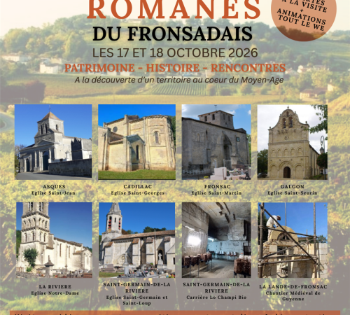 Parcours des églises romanes du Fronsadais