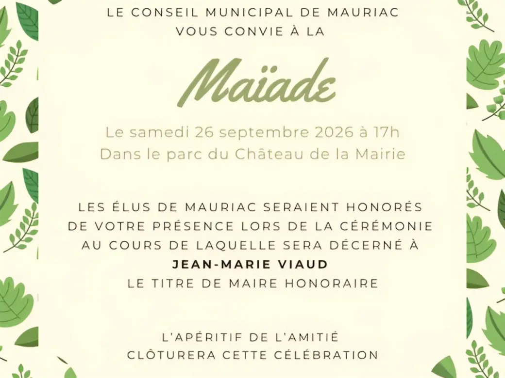 Maïade à Mauriac - Crédit: Mairie de Mauriac | CC BY-NC-ND 4.0