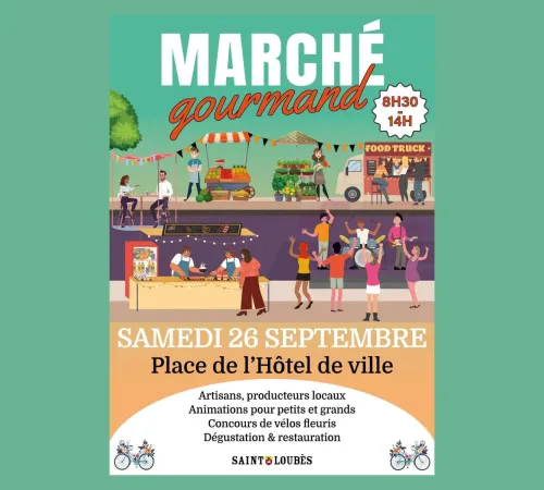 Marché gourmand et concours de vélos fleuris