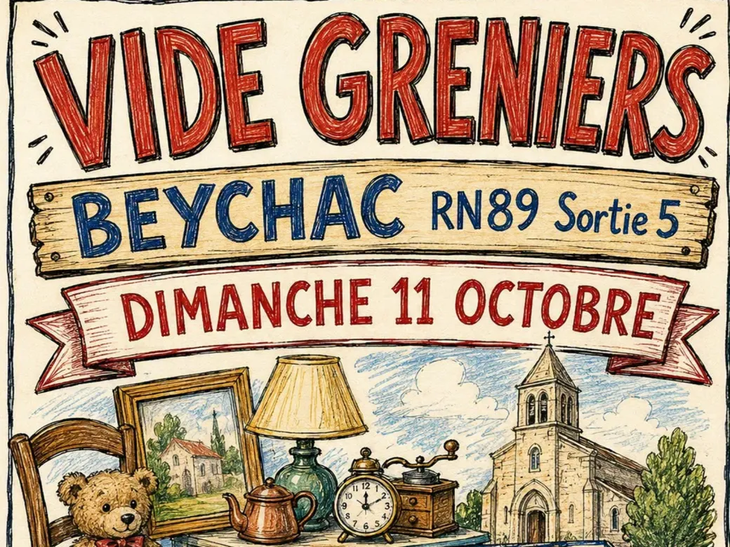 Vide-grenier 2026 - Crédit: Mairie de Beychac et Caillau | CC BY-NC-ND 4.0