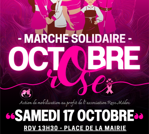 Octobre Rose 2026 : Marche solidaire à Saint-Laurent-Médoc