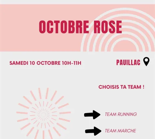 Octobre Rose 2026 : Bougeons ensemble avec Sport Médoc Santé