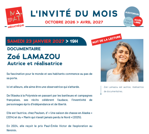 L'invité du mois : Zoé Lamazou