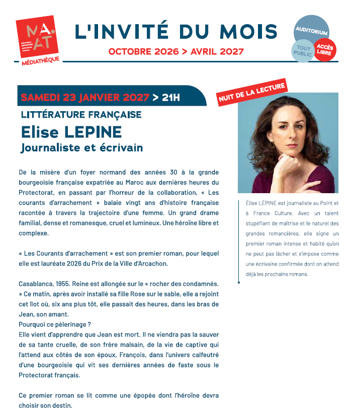 L'invité du mois : Elise Lepine