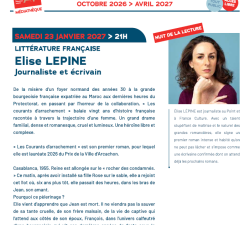 L'invité du mois : Elise Lepine