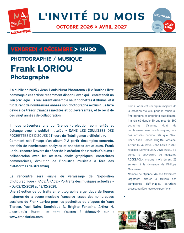 L'invité du mois : Frank Loriou
