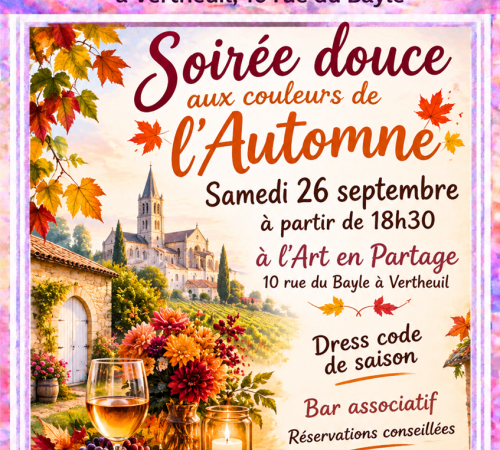 Soirée aux couleurs de l'automne à l'Art en Partage