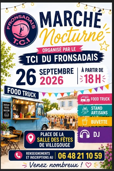 Marché nocturne de Vi ... - Crédit: TCI du Fronsadais | CC BY-NC-ND 4.0