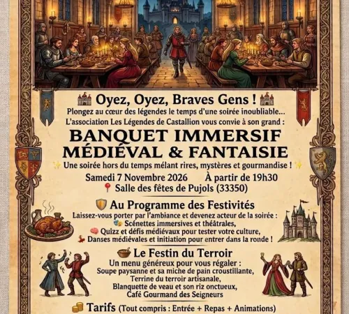 BANQUET Immersif Médiéval & Fantaisi à Pujols