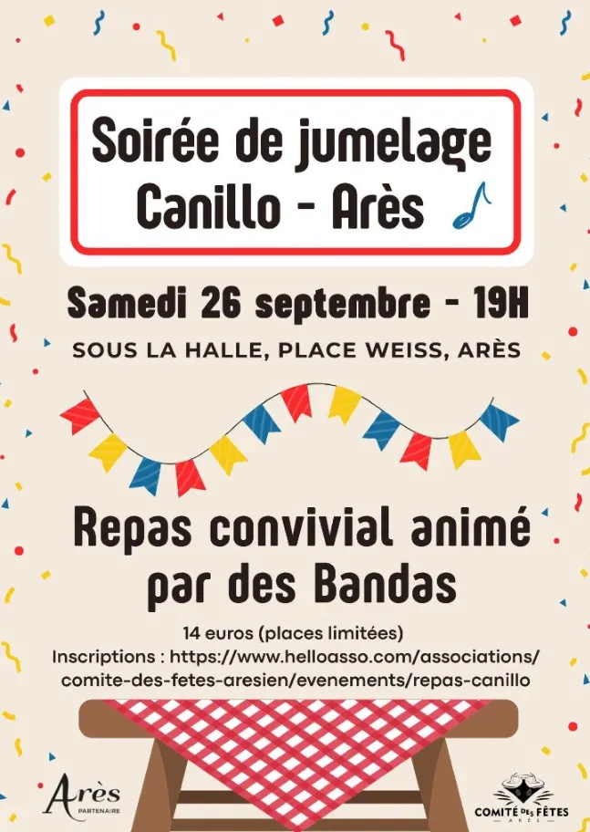Soirée de jumelage Ca ... - Crédit: Ville ares | CC BY-NC-ND 4.0