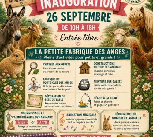 Les anges du Bassin Inauguration de la ferme pédagogique