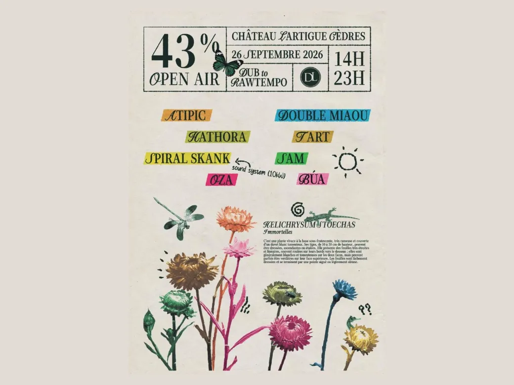 Open air 43% - Crédit: Château Lartigue Cèdres | CC BY-NC-ND 4.0