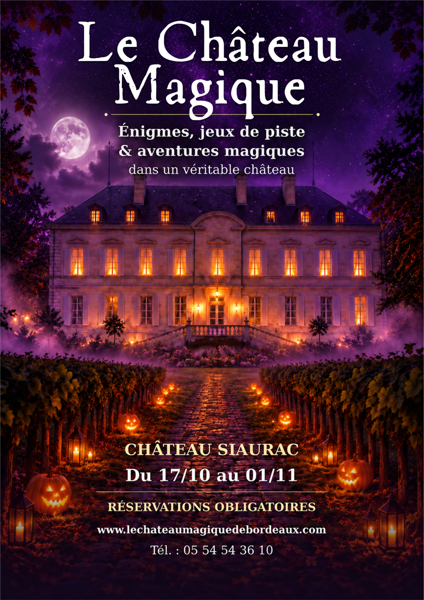  CET AUTOMNE LE CHÂTEAU SIAURAC DEVIENT UNE ÉCOLE DE MAGIE !