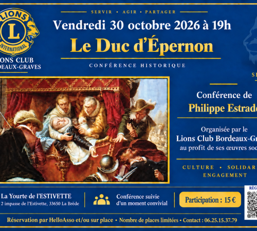 Conférence Le Duc d'Epernon