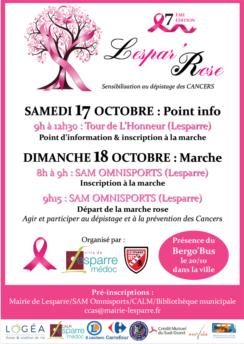 Octobre Rose 2026 : la Marche Lespar'Ose